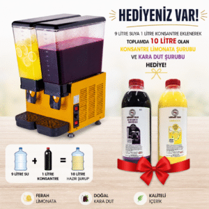 şerbetmatik ikili limonata makinesi