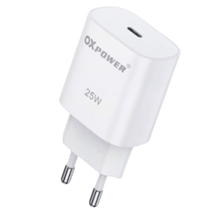 OX Power 25W Type-C Hızlı Şarj Adaptörü – PD Destekli USB-C Şarj Başlığı iPhone, Samsung ve Android Uyumlu