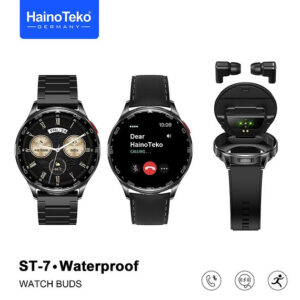 Haino Teko Germany ST-7 Watch Buds Kulaklıklı Akıllı Saat – Bluetooth Arama, Suya Dayanıklı Smart Watch (Android & iOS Uyumlu)